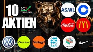 🚨 10 AKTIEN 🕵🏼 ASML Coinbase Coca-Cola McDonalds Nike Block SoFi Strategy Robinhood Volkswagen