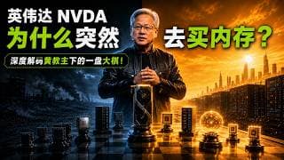英伟达 NVDA 为什么突然去买内存？深度解码黄教主下的一盘大棋！