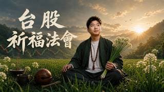 台股陸月捌日敲紅祈福法會