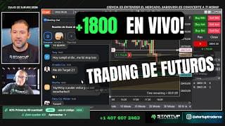 +1800 USD Sesión Exclusiva. Day Trading en Vivo 23 Julio 2026