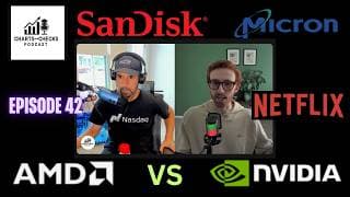 AMD VS NVIDIA ??? DOES AMD WIN ?? BUY THE DIP ON SANDISK, MICRON AND NETFLIX ???