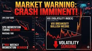 STOCK MARKET CRASH IMMINENT: NASDAQ Weekly Gets a Reversal- S&P500 Turns Bearish- The VIX Breaks Out