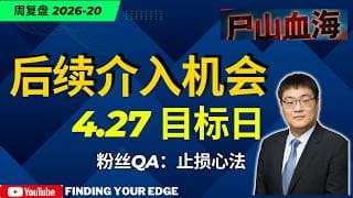 交易之刃加更：美股新高背后是“熊市反弹”？警惕4月27日“布拉德利日”变盘点！