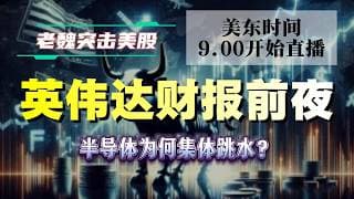 美股直播｜英伟达财报前夜！半导体为何集体跳水？#美股 #英伟达 #甲骨文 #英特尔 #特斯拉 #soun #苹果 #投資  #crcl  #amd