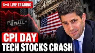 CPI Data LIVE 🚨 Tech Stocks, Semiconductors Fall | Live Trading Stock Market Today 