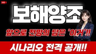 보해양조 주가 전망 / 앞으로 전망의 답은 '이거'!! 시나리오 전격 공개!