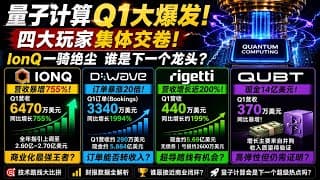 量子计算Q1财报大决战：IonQ一骑绝尘，D-Wave订单爆炸，Rigetti和QUBT谁能突围？