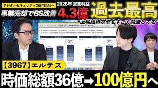 【銘柄勉強会】企業改革進み営業利益過去最高！選択と集中で時価総額100億円へ！足元の業績や今後の戦略について副社長に直接聞いてみた！エルテス