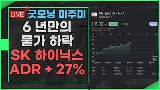 [굿모닝 미주미]  SK 하이닉스 ADR +27%,  미국에서도 레버리지 거래 시작되었다는데ㅠㅠ   #미주미 #이항영