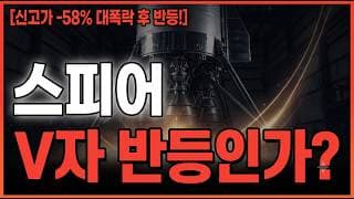 [스피어 주가 전망] 조정과 방어선, 곧 V자 반전 시작합니다! 3분만 집중 #스피어주가전망 #스피어목표가 #스피어
