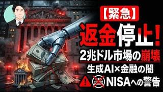 【緊急】ウォール街で「返金停止」の異常事態。生成AIが引き金となる2兆ドル市場の崩壊とNISAへの警告