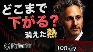 PLTR・パランティア株の下落が止まらない理由｜100ドル・80ドルの下値メドと復活条件