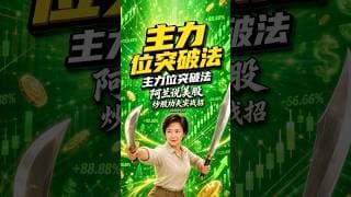 主力位突破再买 #阿兰说美股 #炒股功夫 #Shorts