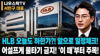 [HLB 주가전망]  HLB 불반등 +20% 하지만 오늘도 하한가?! 앞으로 일정 체크! 어설프게 물타기 촉수엄금! '이 때' 부터 주목!  #HLB