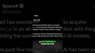 SpaceX Buys Cursor AI for $60 Billion! HUGE Implications! #shorts