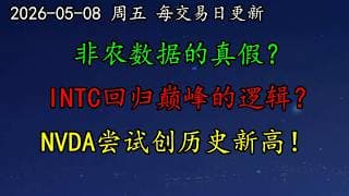 美股 非农数据的真假？INTC回归巅峰的逻辑？AAPL开始加持！NVDA尝试创历史新高！事件催化MRNA！MU、SNDK、DELL继续大暴涨！MSFT、NFLX