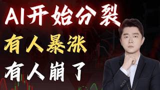 1️⃣ AI开始分裂！有人暴涨18%，有人暴跌3.58%                              #TSLA #NVDA #PLTR #AVGO #mstr #crwv#google