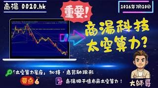 ⚠️ 商湯 (0020) 跌透了？拋出千億布局太空算力！大師哥帶你看懂纏論背後的關鍵買點 💡散戶如何精準佈局？🎯
