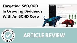 Targeting $60,000 In Growing Dividends With An SCHD Core | Article Review