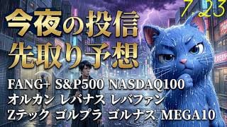【ゲリラ雷雨】上げてはリバースFANG+苦しいねぇ 久々のゴールドターンで助かる　旅ソングは南紀白浜マリオット！【今夜の投信予想】