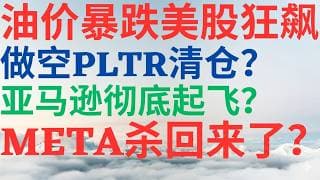 美股1150|美股狂飙油价暴跌,PLTR遭做空要清仓吗?亚马逊要彻底起飞了吗?META 终于杀回来了! #meta #pltr #amzn #美股分析 #drmikeinvest #大空头