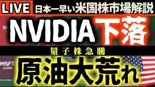 【速報】Nvidia決算で株価急落!?😱 原油価格も大荒れ！今日の米国株市場は？📉【米国株で朝活投資】日本一早い米国株市場解説 朝4:30～夏時間