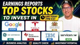 LIVE Stream Earnings Breakdown: GOOG, TSLA, IBM, TXN, GEV, PM & NOW | Which Stocks Are Buys?