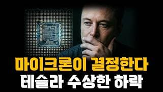테슬라의 하락 수상하다?! 앞으로의 움직임 마이크론이 결정한다!