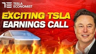 Lots of Interesting Info on Tesla Earnings Call