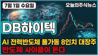 [DB하이텍 주가 전망] 전력반도체에 국민성장펀드까지 경쟁사 다 떠난 8인치 시장 DB하이텍 가격 인상 수혜 진짜인가 #DB하이텍주가전망 #DB하이텍목표가 #DB하이텍