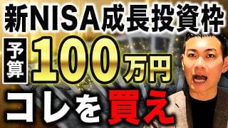 【資産配分で決まる】成長投資枠で買うべき最強銘柄を完全公開！新NISA成長投資枠で100万円を運用する投資プランについて徹底解説します！
