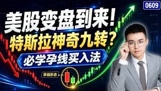 【tsla 股票】美股变盘到来，你的股票出现孕线了吗？特斯拉震荡预期，本周要完成神奇九转？｜ tsla 技术分析 ｜ btc 加密货币｜ nvda 技术分析