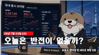 [장중시황] 외국인 현물, 선물 수급 확대! 오늘은 뒷통수 안치나?