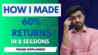 How I made 60% in 8 sessions - Swing Trade Explained