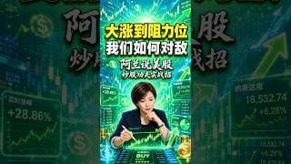 大涨到阻力位 我们如何对敌 #阿兰说美股 #炒股功夫 #投資 #美股 #trading