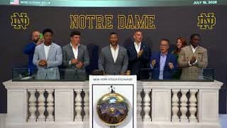 Notre Dame Football Rings The Closing Bell®