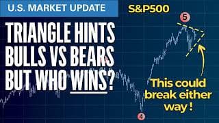 Triangle Pattern Hints Bulls Vs Bears... But Who Wins?  | Elliott Wave S&P500 VIX Technical Analysis