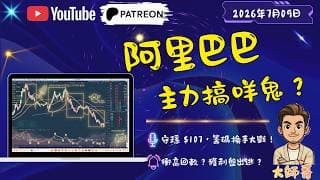阿里巴巴 (9988+BABA) 高位窄幅震盪！⚖️ 唔好以為佢升唔郁就散水，呢種「以橫代跌」正正係洗走意志薄弱散戶嘅最強手段！🧠