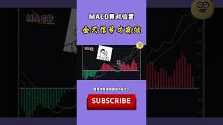 股票｜美股｜投资｜💥MACD用对位置，金叉信号才有效#shorts  #美股#牛股#k线 #成交量 #道指 #投资入门 #理财方法 #股票#k线 #均线#macd#量价分析#顶分型#底分型#抄底#诱空
