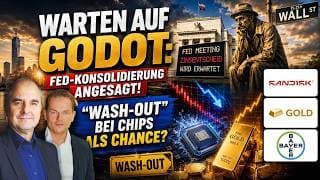 Fed-Konsolidierung angesagt! "Wash-Out" bei Chips (ASML & SOX) als Chance? Sandisk, Gold, Bayer