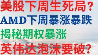 美股1160|美股下一周是生死局吗?AMD下周财报是暴涨还是暴跌?揭秘如何交易期权暴涨?英伟达暴跌,他的泡沫要破吗? #amd #nvda #rklb #keel #美股分析#drmikeinvest
