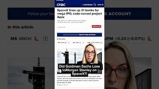 Did Goldman Sachs Just Lose SpaceX IPO to Morgan Stanley? Key Clues