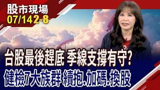 恐慌性賣壓出籠 台股將進入趕底階段 隨時可望反轉!熱門7大族群 續抱.加碼.換股?強弱勢診斷!｜20260714(第2/8段)股市現場*鄭明娟(阮蕙慈)