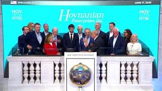 The NYSE welcomes Hovnanian Enterprises, Inc. in celebration of its 25th anniversary of listing.
