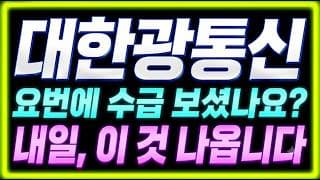 [대한광통신 주가전망] "경고" 고점 대비 반토막, 지금이 저점인가 "이 자리"