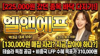 [엘앤에프 주가 전망] 오를건 아는데 어디서 잡아야 할까? 전부 알려드립니다! #엘앤에프주가전망 #엘앤에프목표가 #엘앤에프