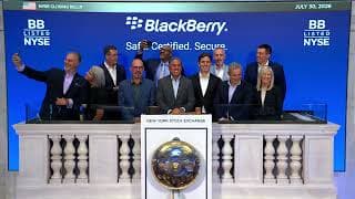 BlackBerry (NYSE: BB) Rings The Closing Bell®