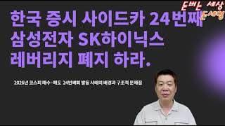 한국 증시 사이드카 24번째 ! 삼성전자 SK하이닉스 레버리지 폐지 하라