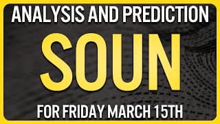 SoundHound AI Stock Analysis for Friday March 15th | SOUN Stock Analysis
