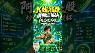 看懂K线涨跌的魔鬼训练法 #阿兰说美股 #炒股功夫 #投資 #美股 #trading